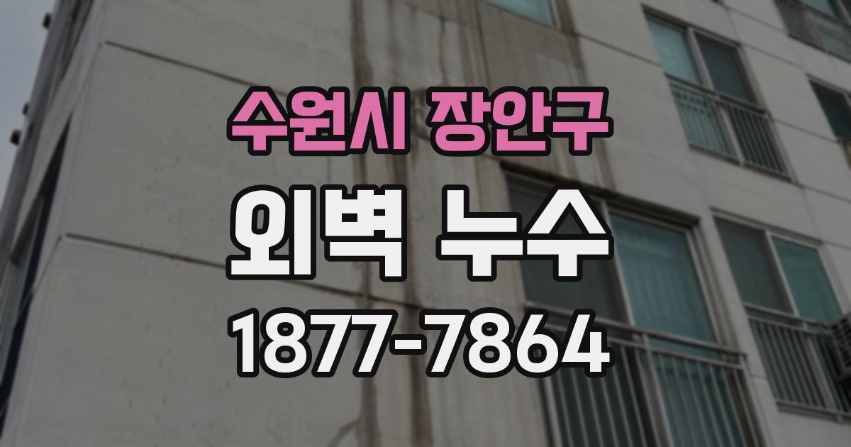 수원시 장안구 외벽 누수
