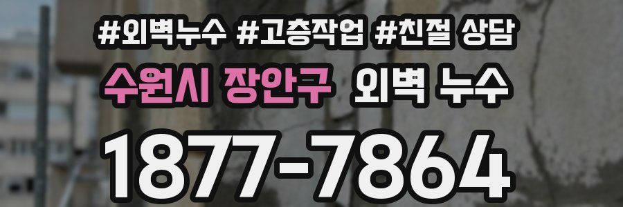 수원시 장안구 외벽 누수