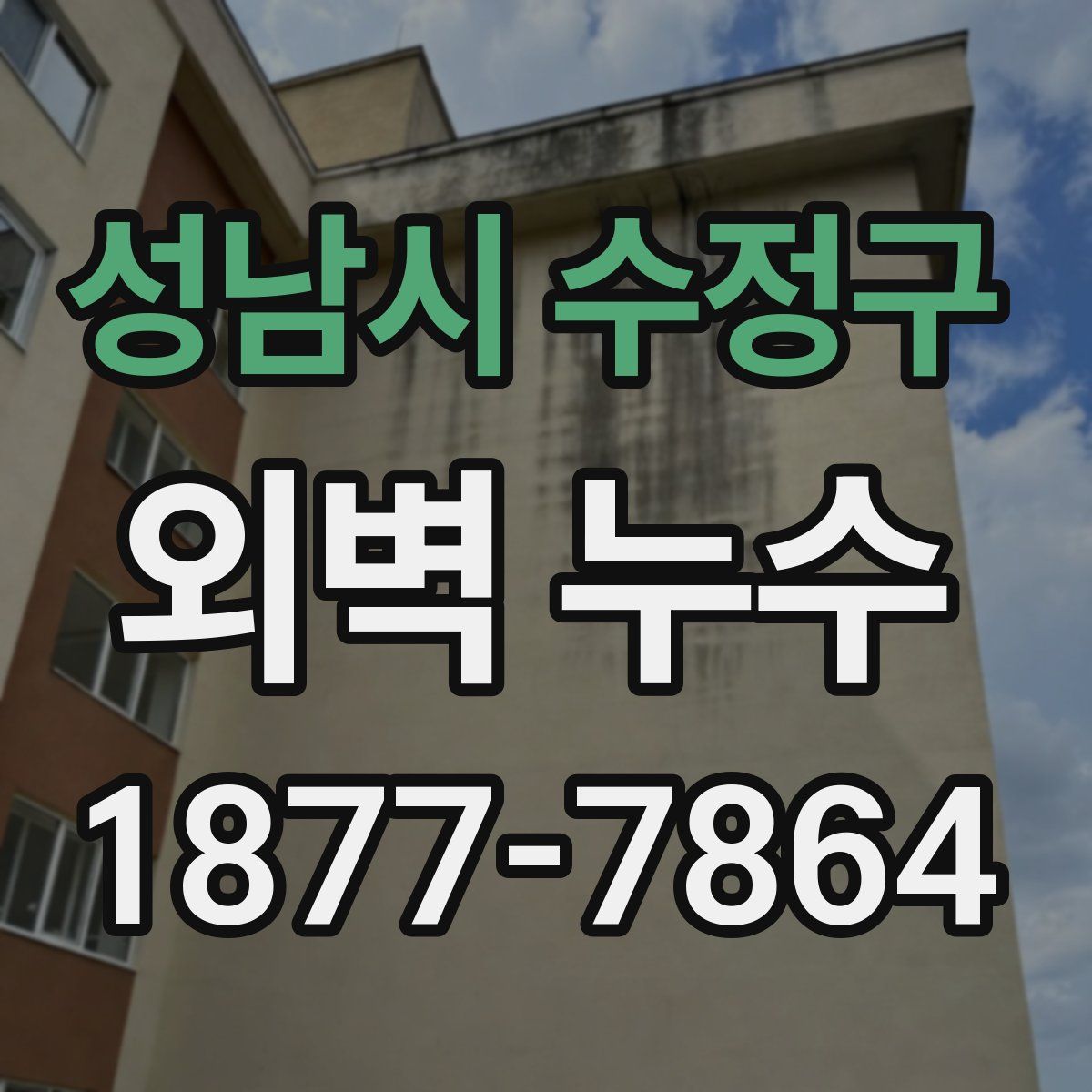 성남시 수정구 외벽 누수
