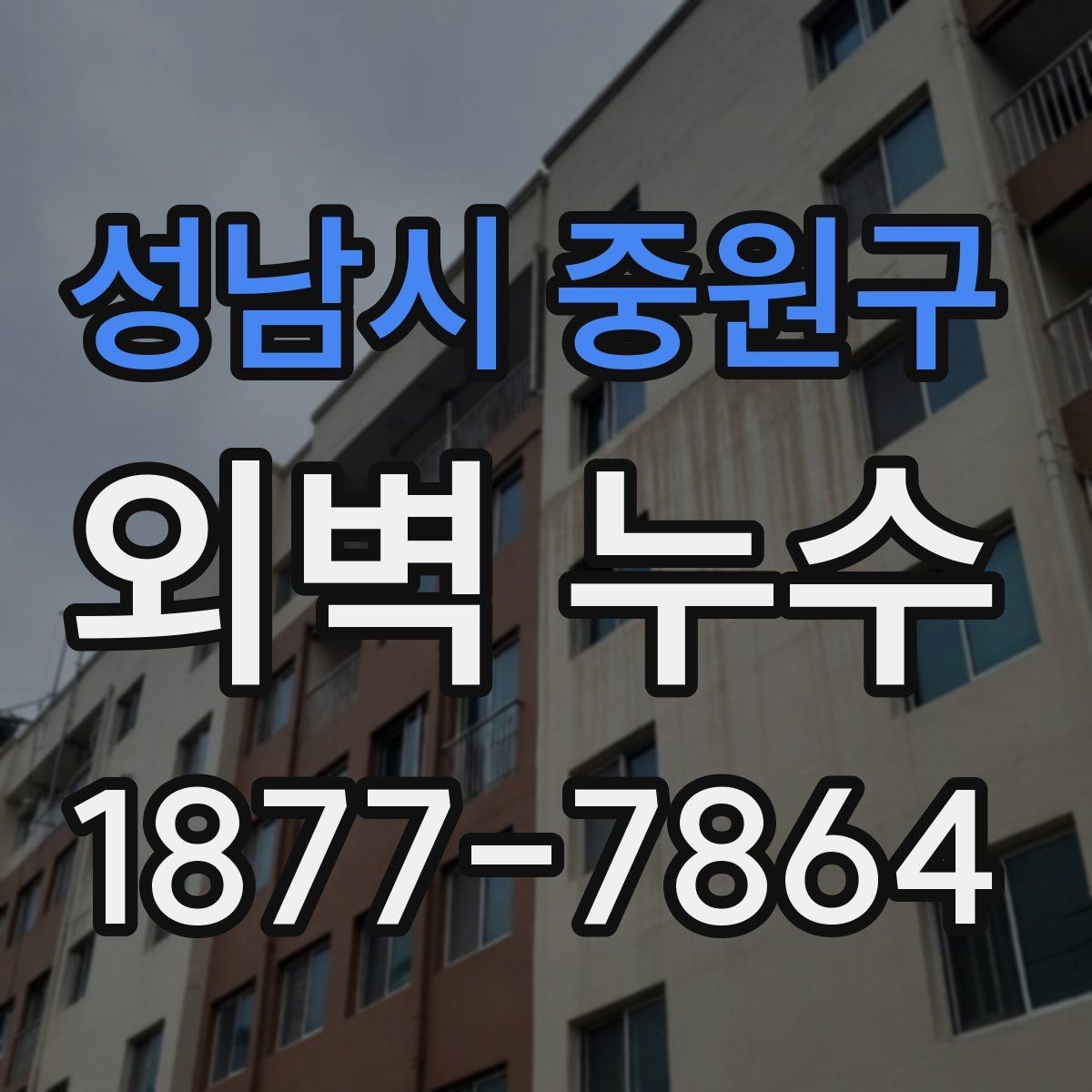 성남시 중원구 외벽 누수 의심 부위별 점검 포인트