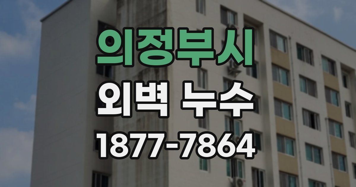 의정부시 외벽 누수