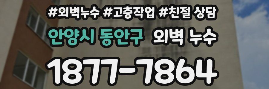 안양시 동안구 외벽 누수