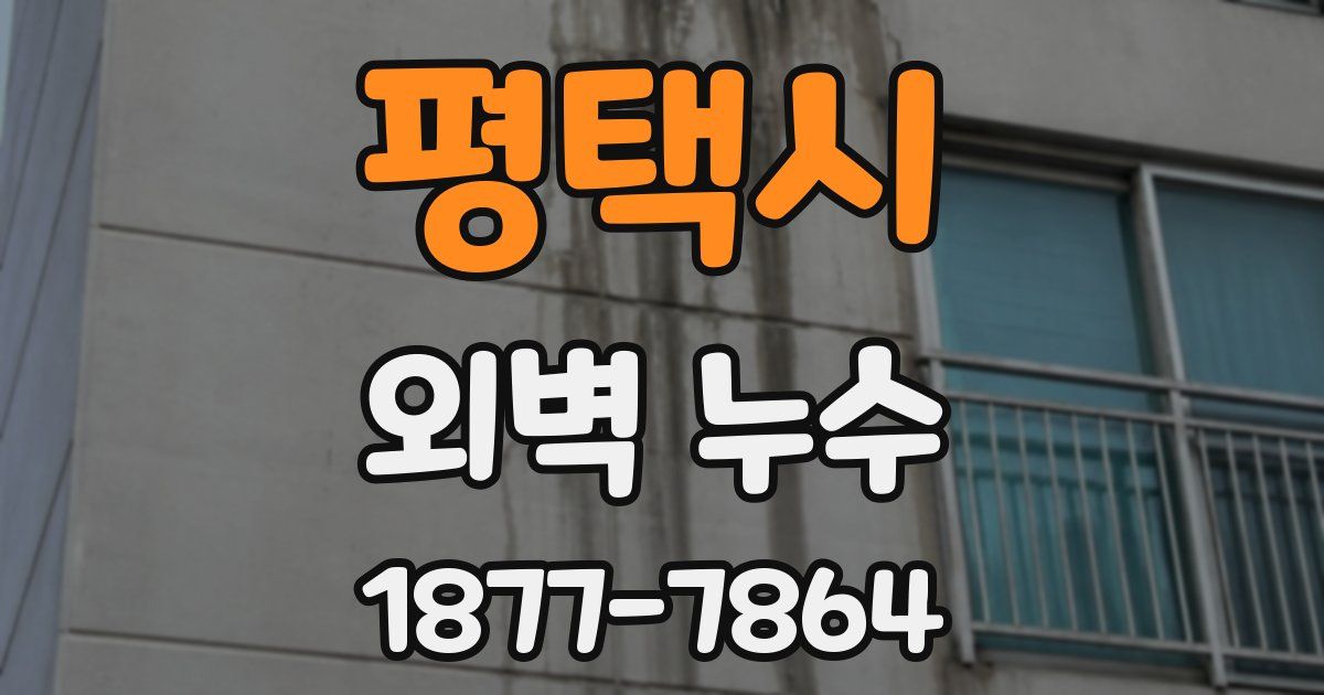 평택시 외벽 누수