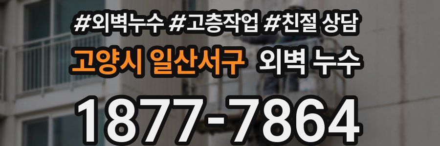 고양시 일산서구 외벽 누수
