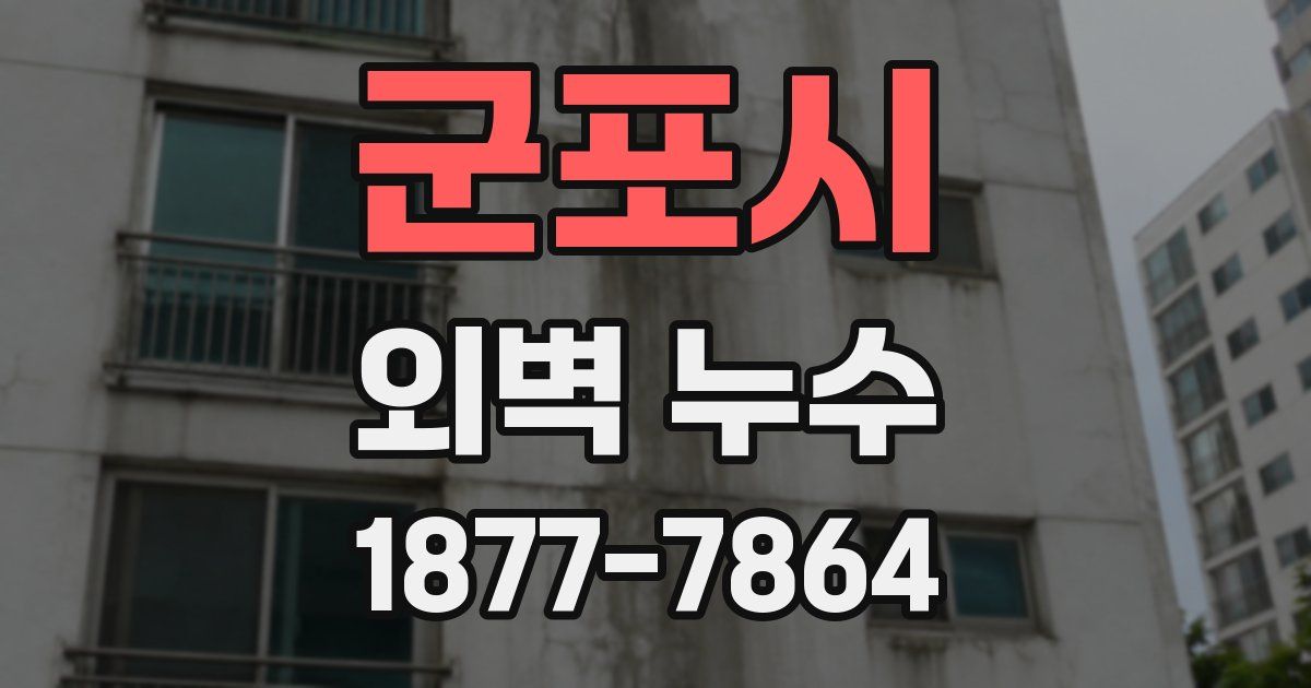 군포시 외벽 누수