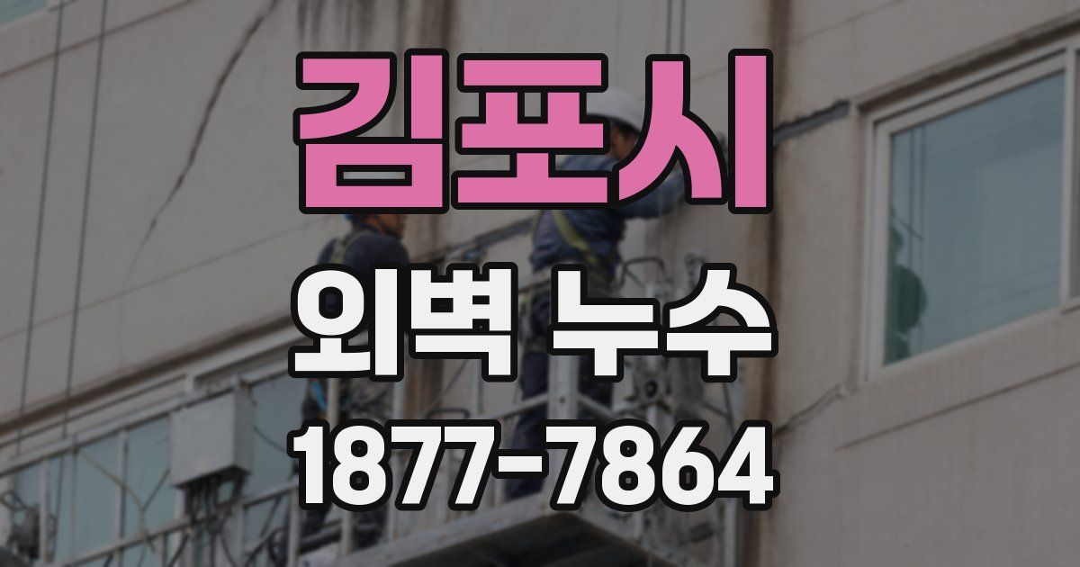김포시 외벽 누수