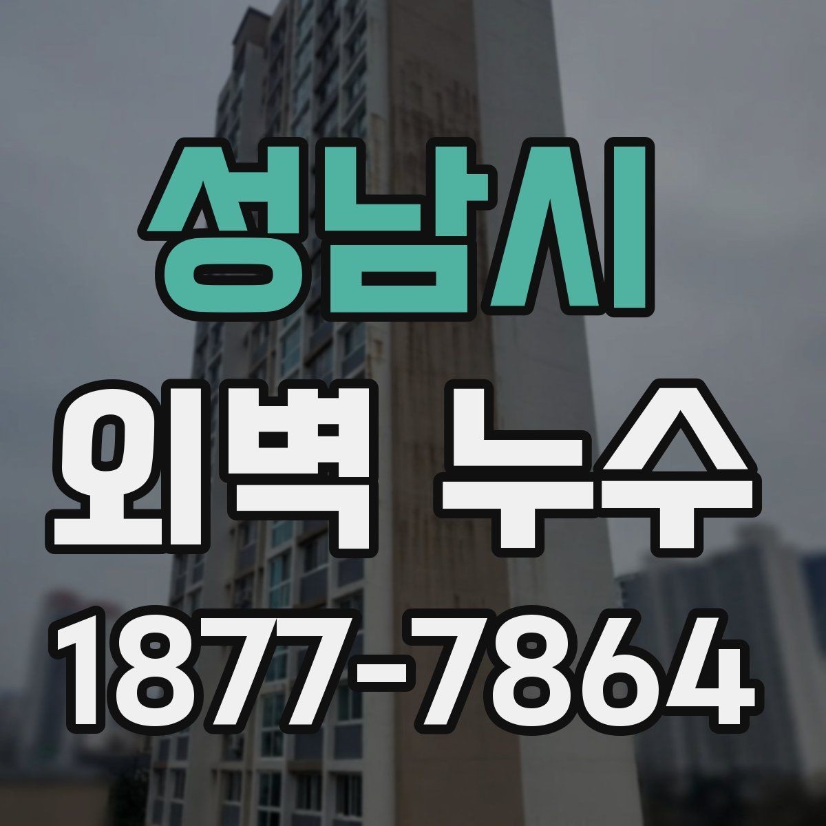 성남시 외벽 누수 발생 후 임시조치 방법