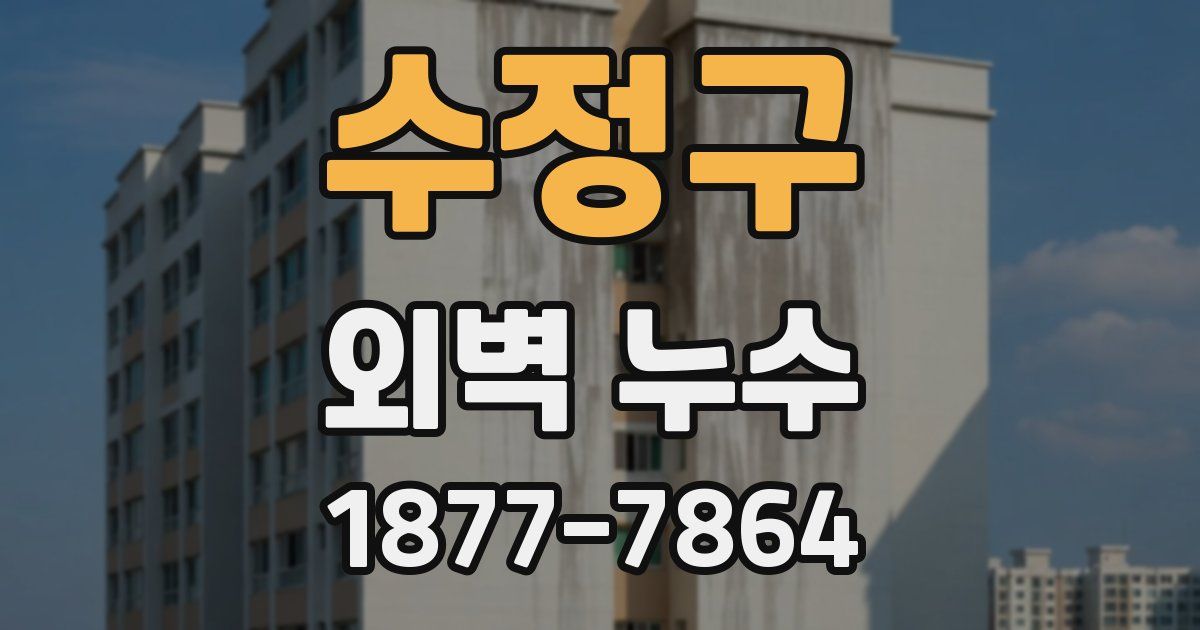 수정구 외벽 누수