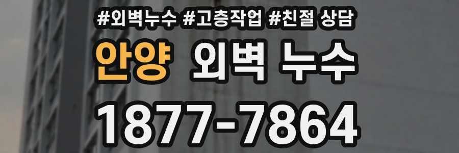 안양 외벽 누수