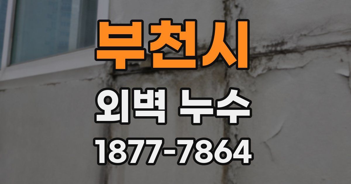 부천시 외벽 누수