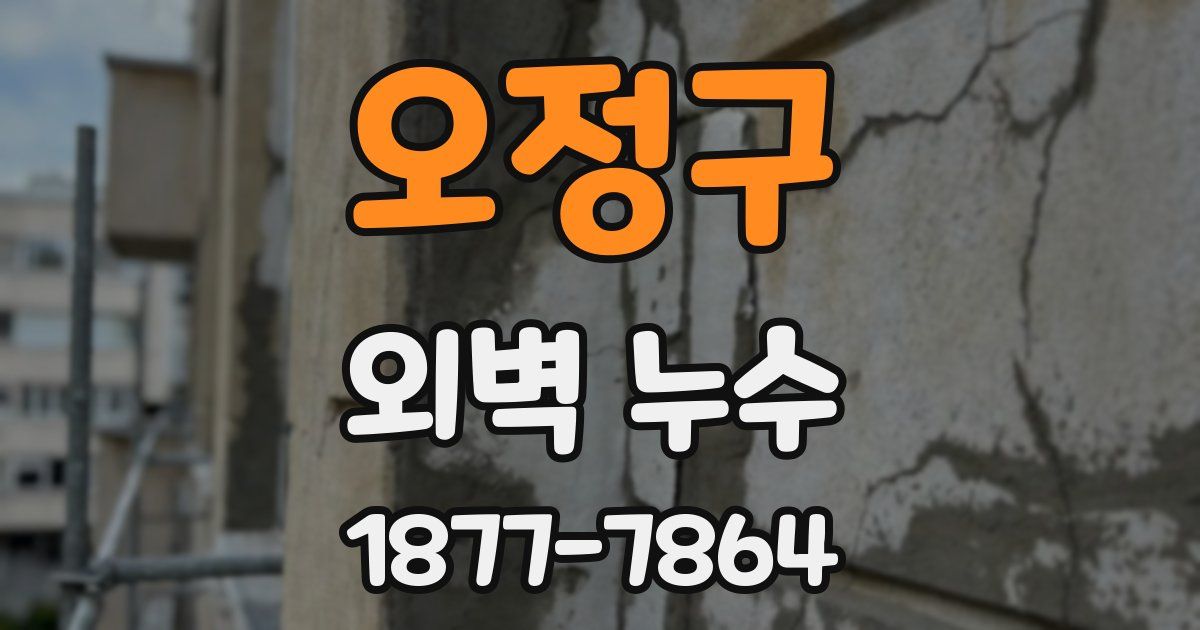오정구 외벽 누수