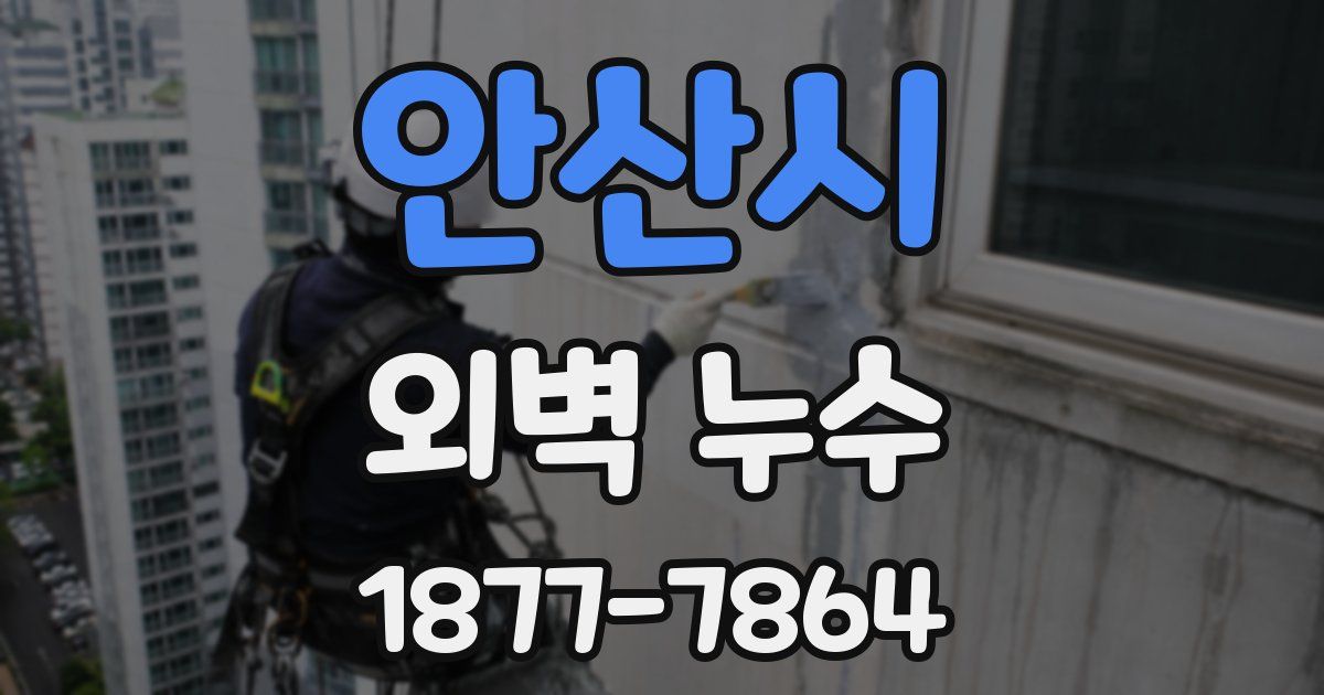 안산시 외벽 누수