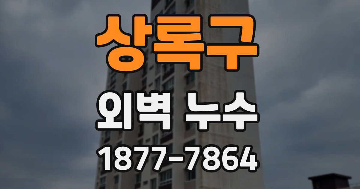 상록구 외벽 누수