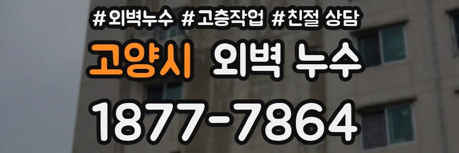 고양시 외벽 누수