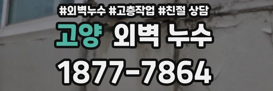 고양 외벽 누수