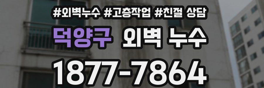 덕양구 외벽 누수