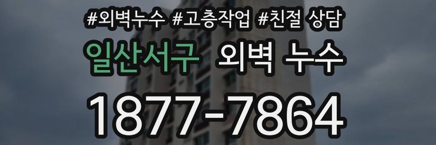 일산서구 외벽 누수