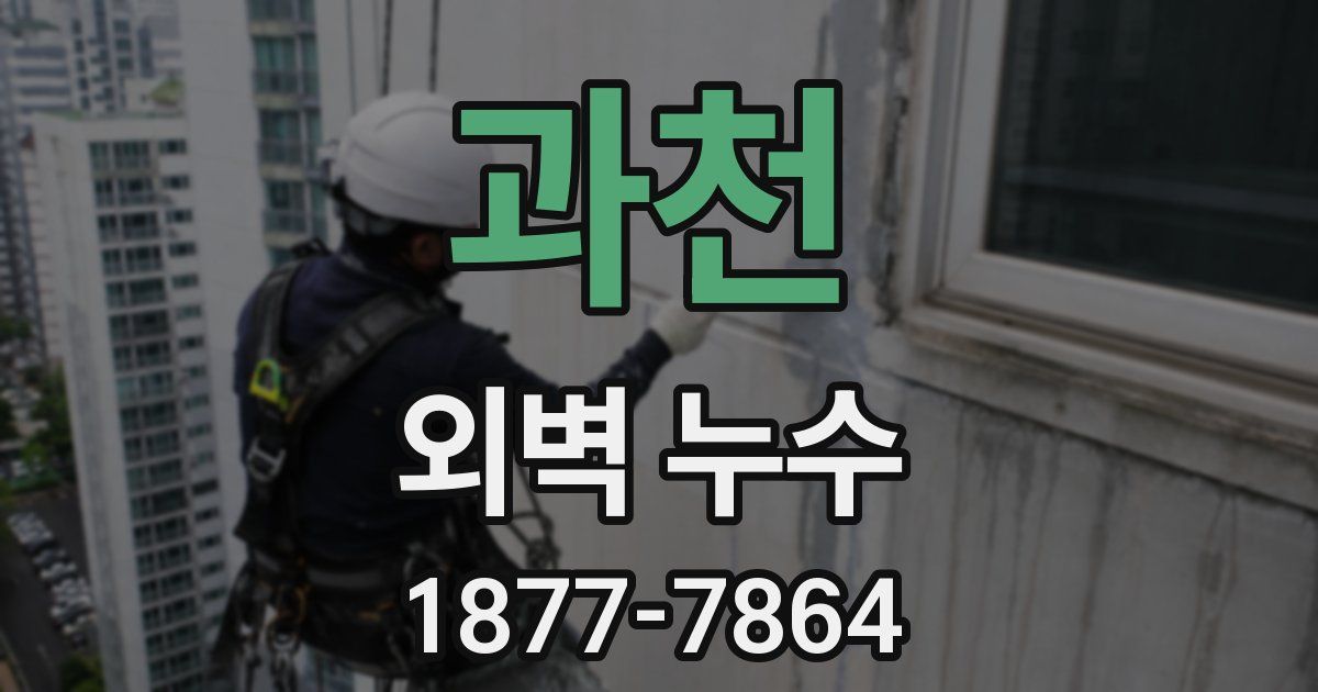 과천 외벽 누수