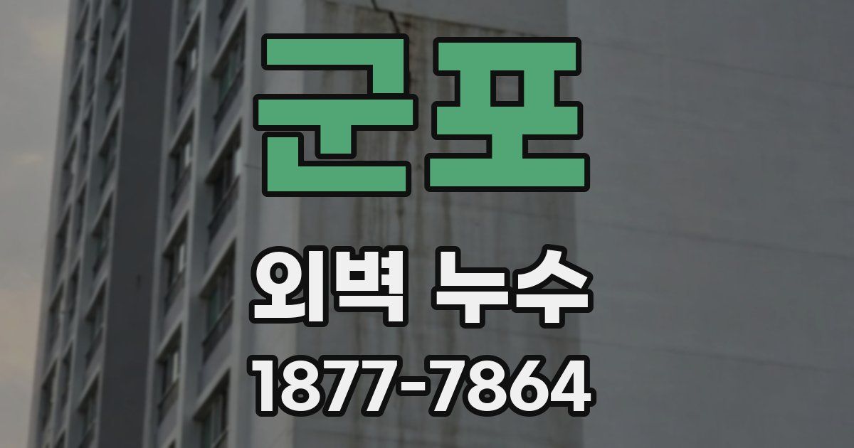 군포 외벽 누수