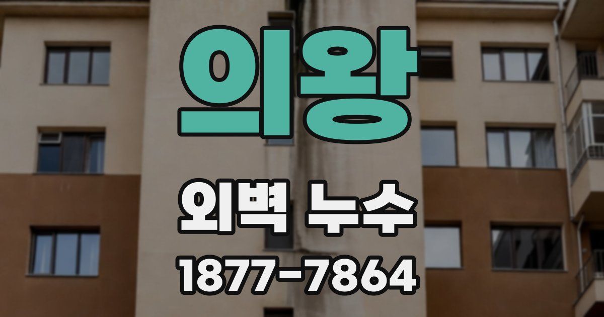 의왕 외벽 누수