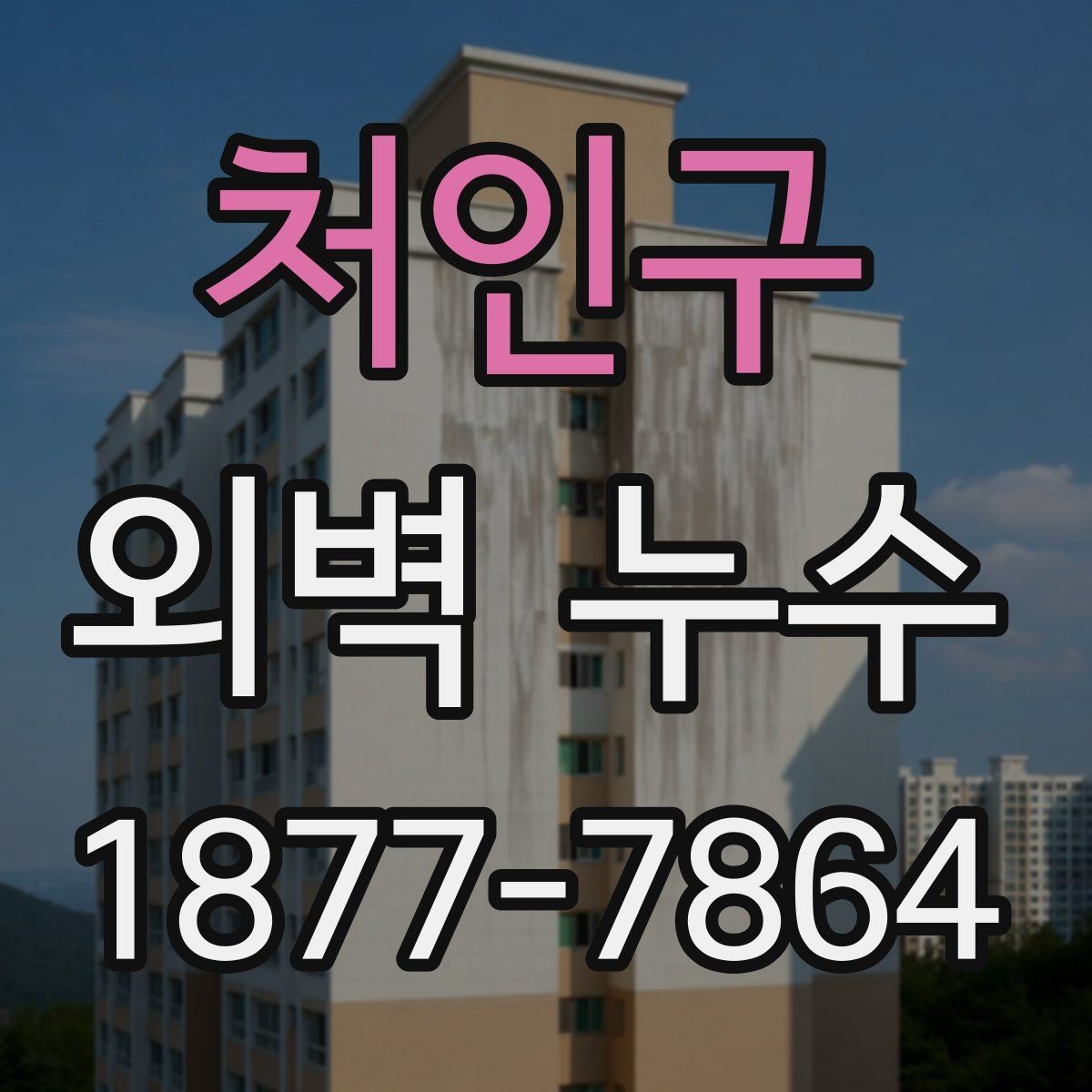 처인구 외벽 누수 발견 시 우선 확인할 위치