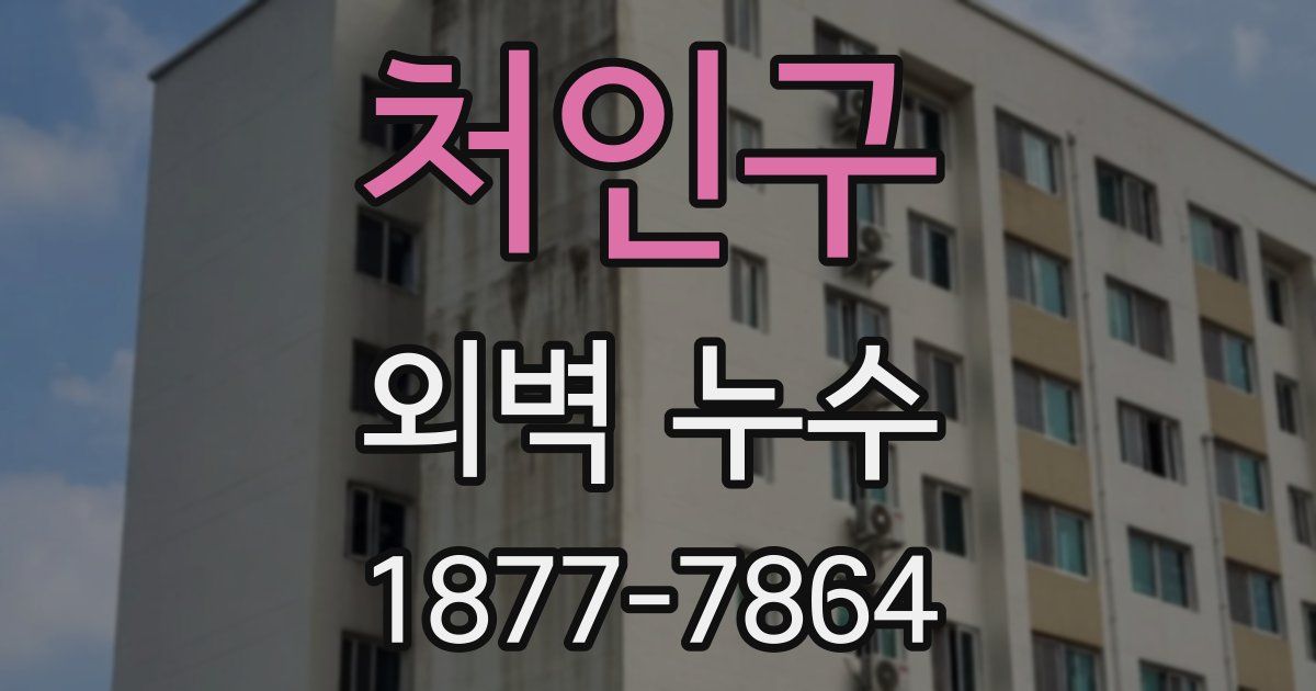 처인구 외벽 누수