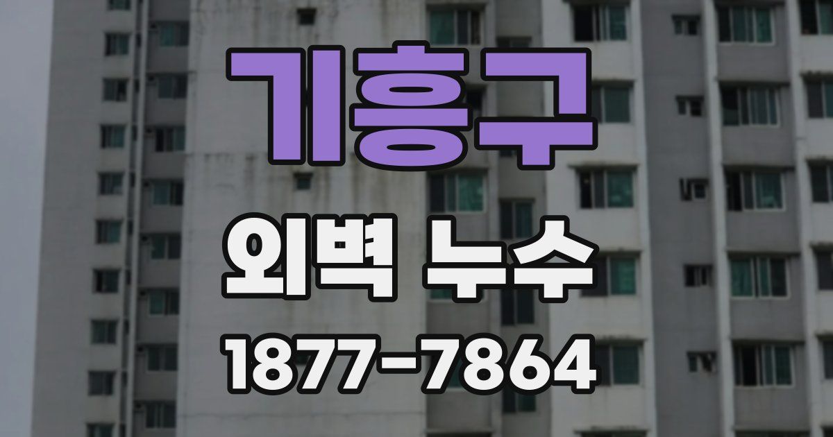 기흥구 외벽 누수