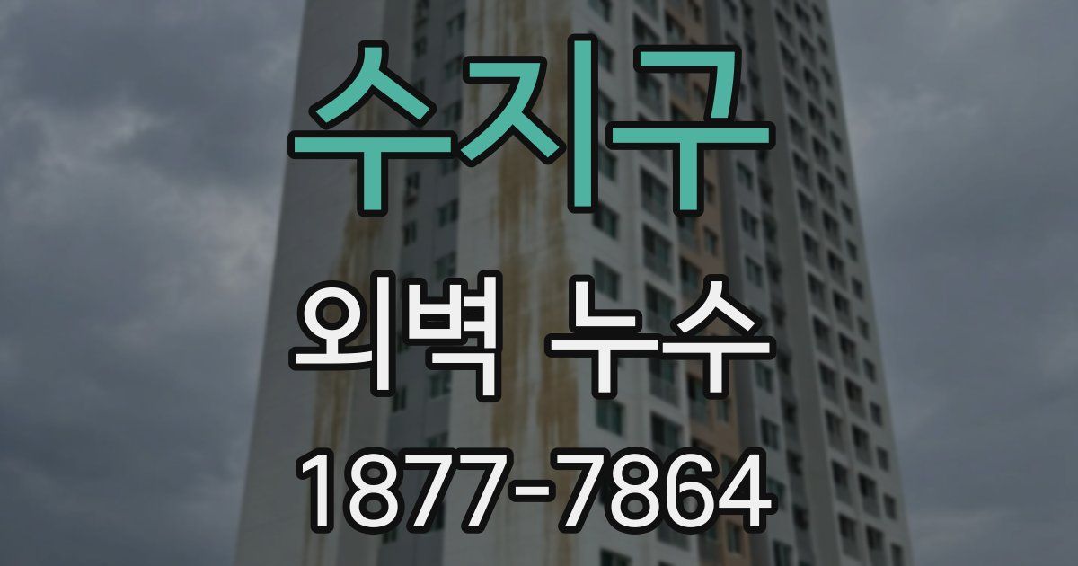 수지구 외벽 누수