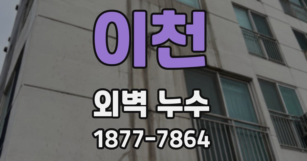 이천 외벽 누수
