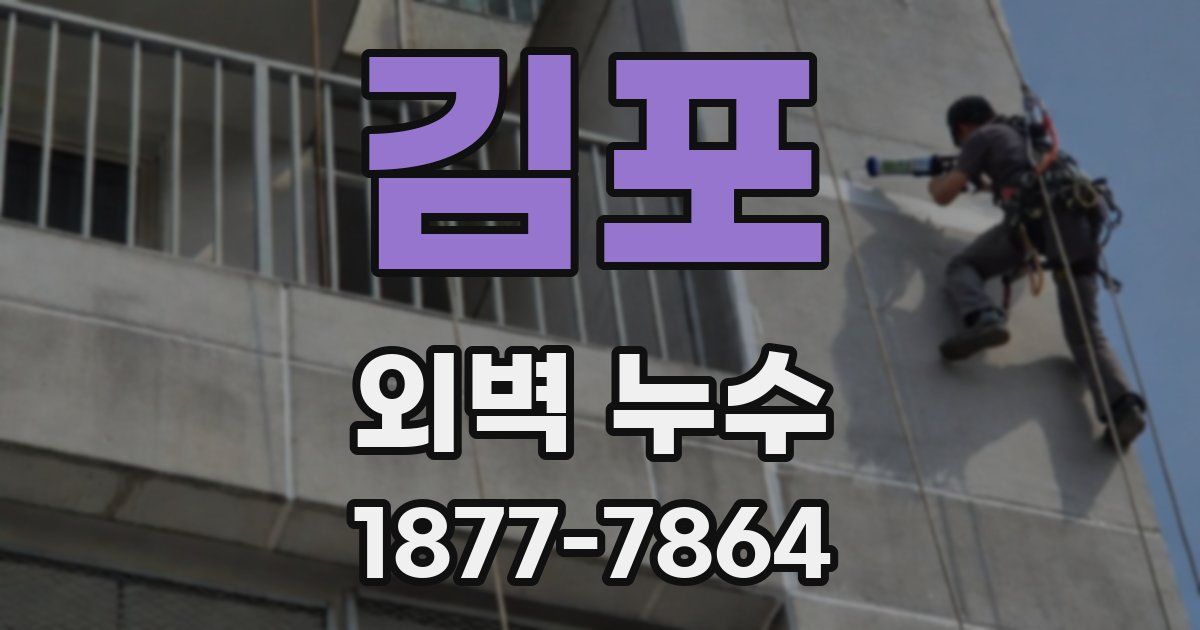 김포 외벽 누수
