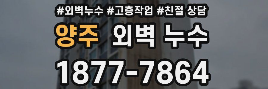 양주 외벽 누수