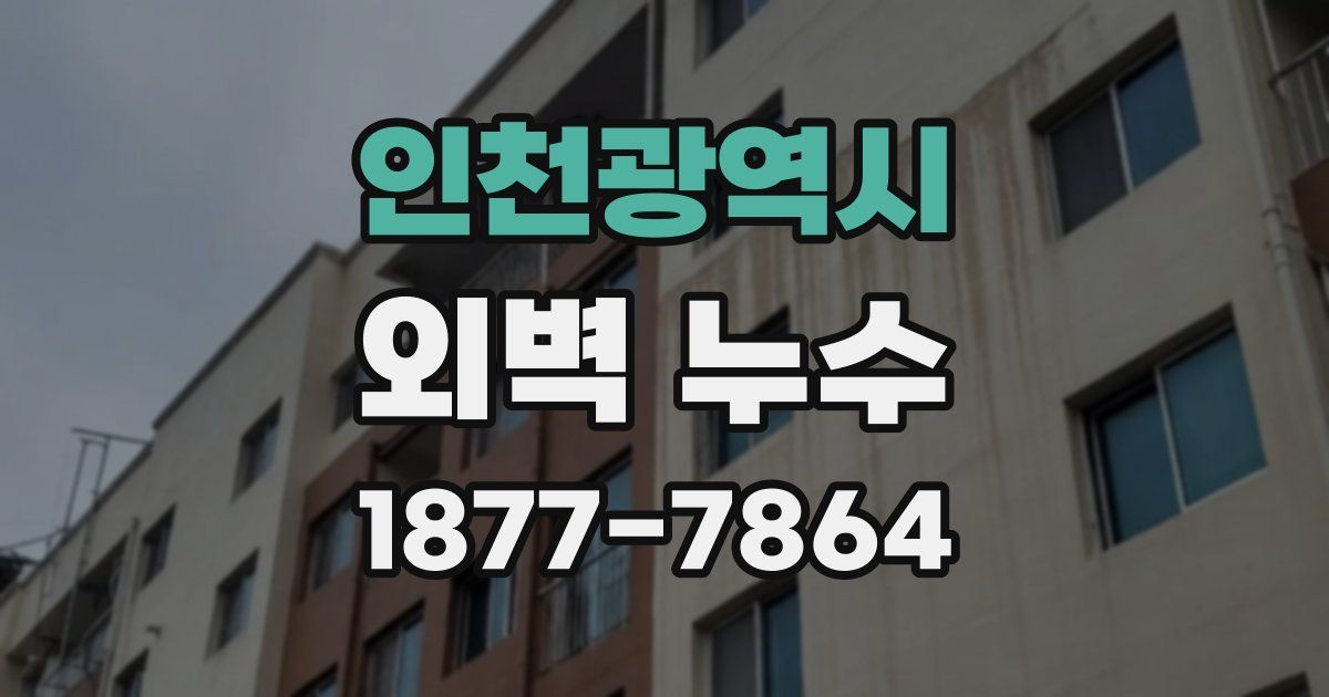 인천광역시 외벽 누수