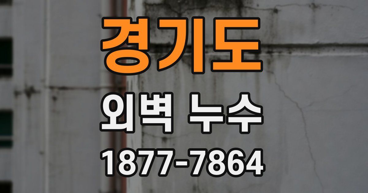 경기도 외벽 누수