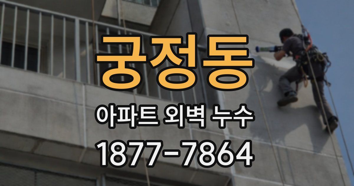 궁정동 아파트 외벽 누수