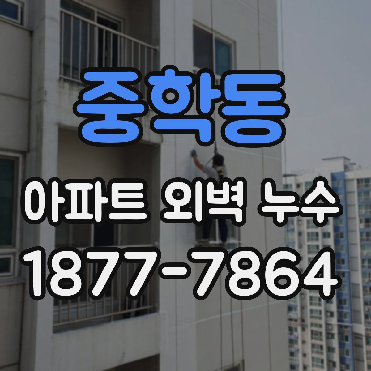 중학동 아파트 외벽 누수