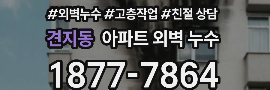 견지동 아파트 외벽 누수