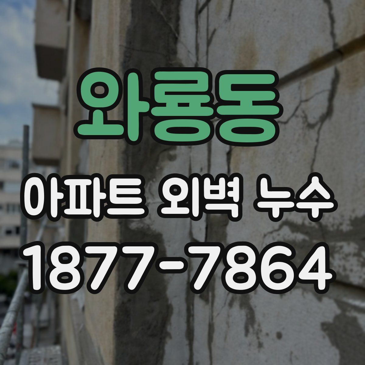 와룡동 아파트 외벽 누수