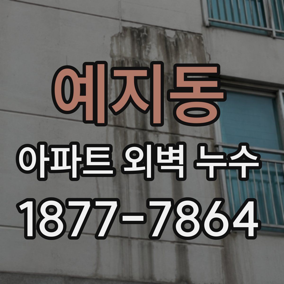 예지동 아파트 외벽 누수