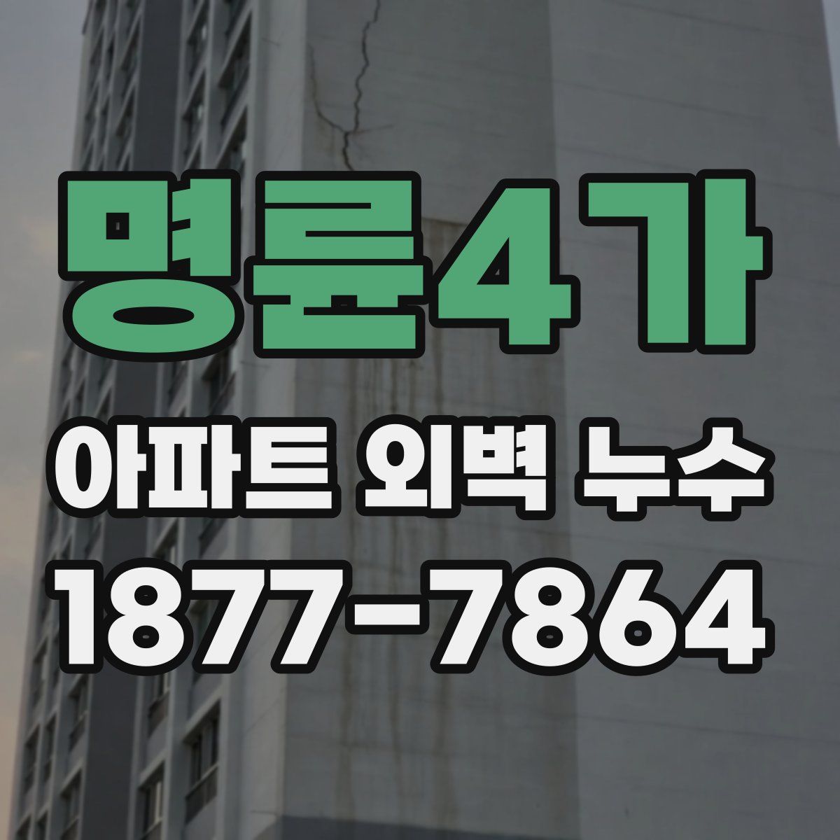 명륜4가 아파트 외벽 누수