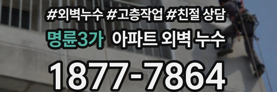 명륜3가 아파트 외벽 누수
