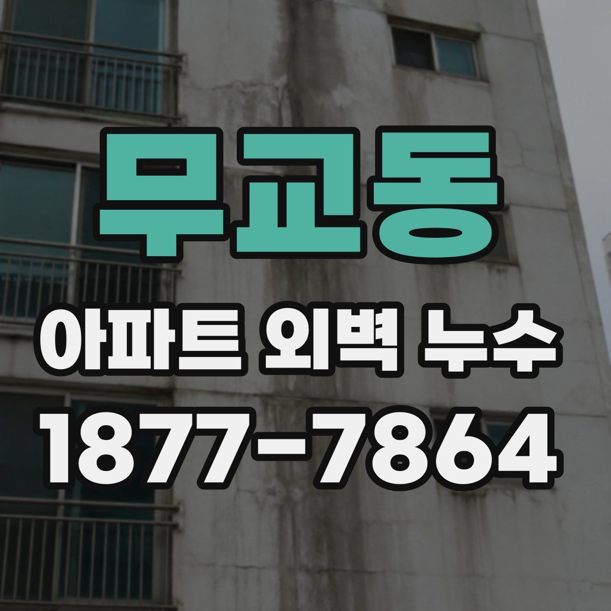 무교동 아파트 외벽 누수