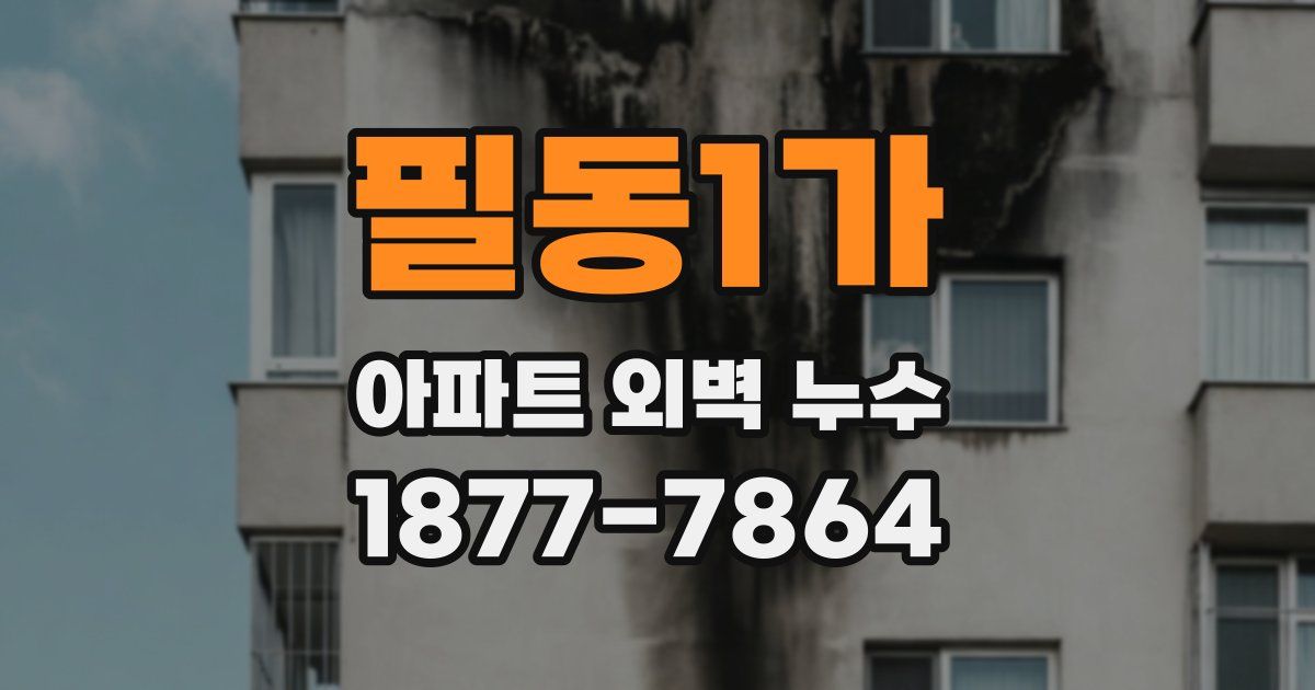 필동1가 아파트 외벽 누수
