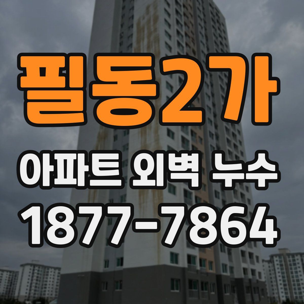 필동2가 아파트 외벽 누수