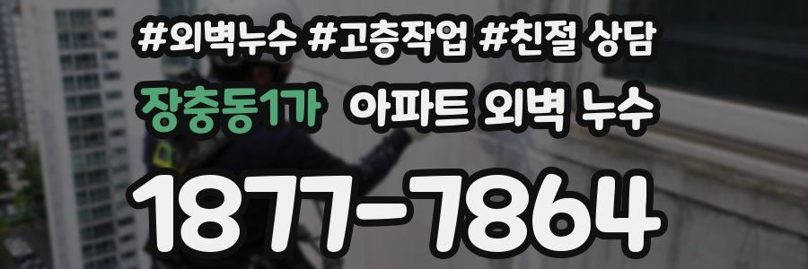 장충동1가 아파트 외벽 누수