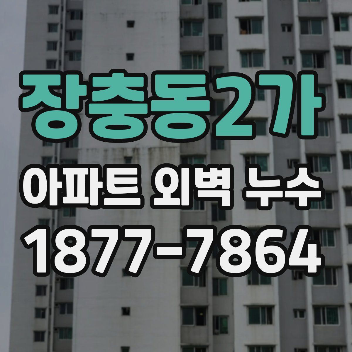 장충동2가 아파트 외벽 누수