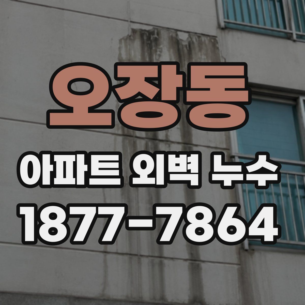 오장동 아파트 외벽 누수