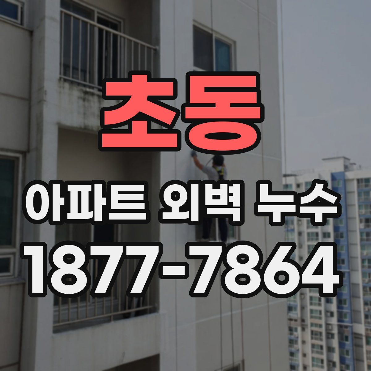 초동 아파트 외벽 누수