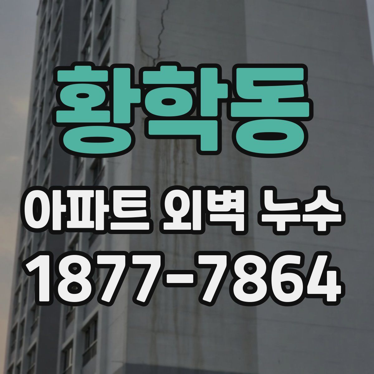 황학동 아파트 외벽 누수
