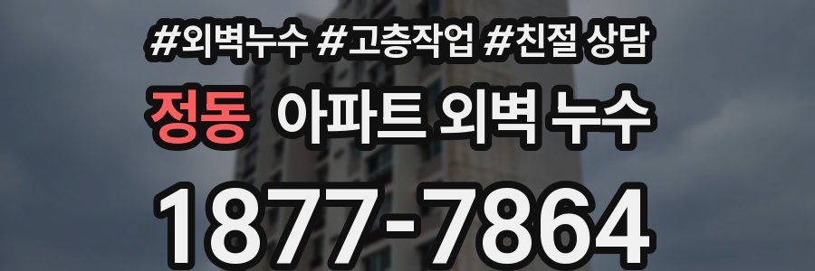 정동 아파트 외벽 누수