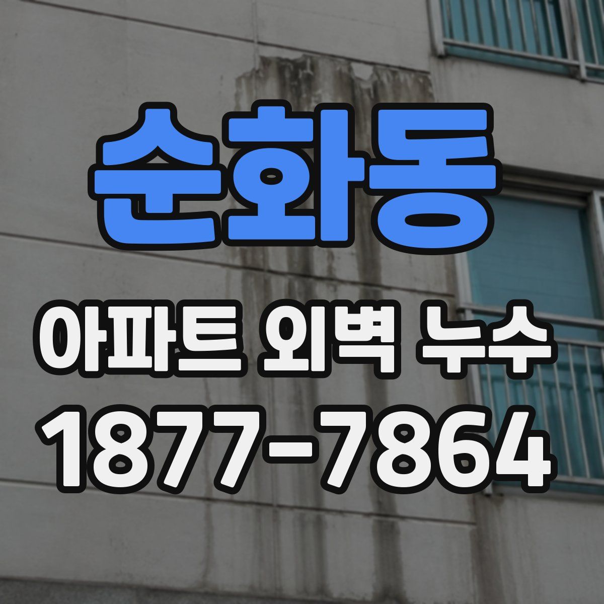 순화동 아파트 외벽 누수